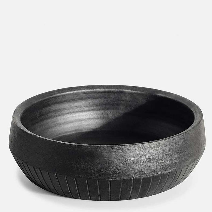 Sable Terracotta Decor Bowl 29X29X8Cm - Black Pan Home