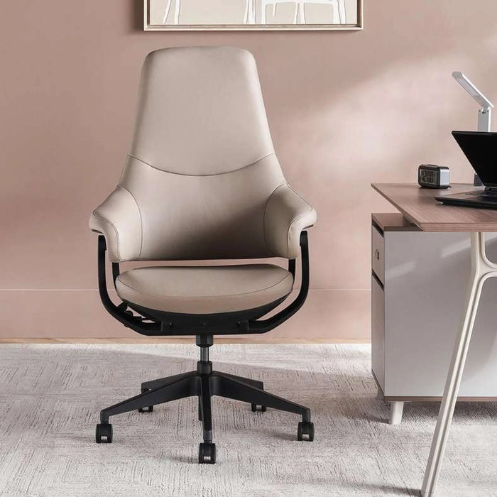 Saddle Task High Back Office Chair - Light Brown