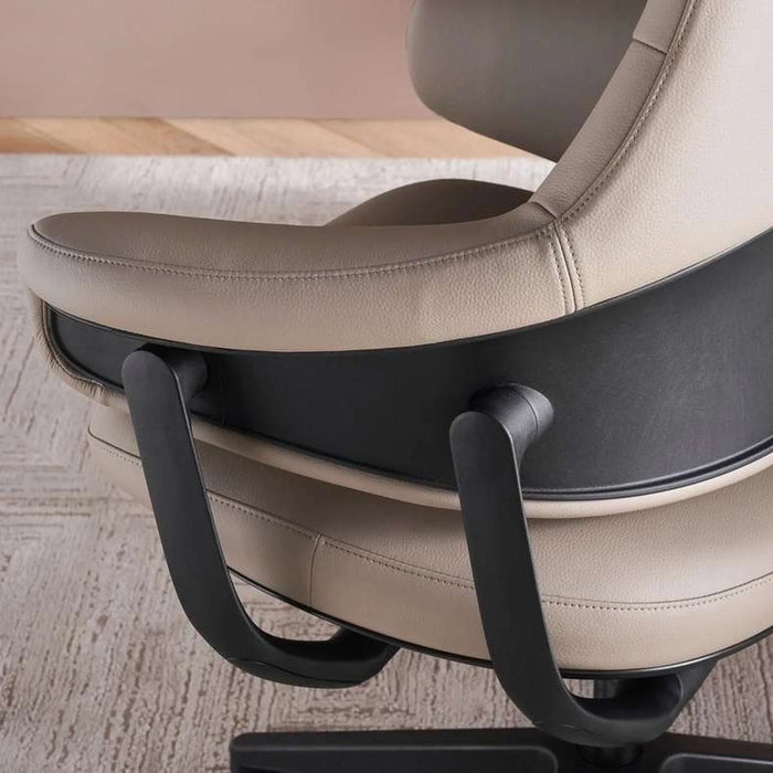 Saddle Task High Back Office Chair - Light Brown