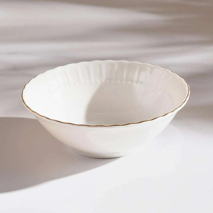 Safir Porcelain Cereal Bowl Dia14Cm -White