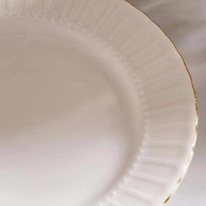Safir Porcelain Side Plate Dia19Cm -White