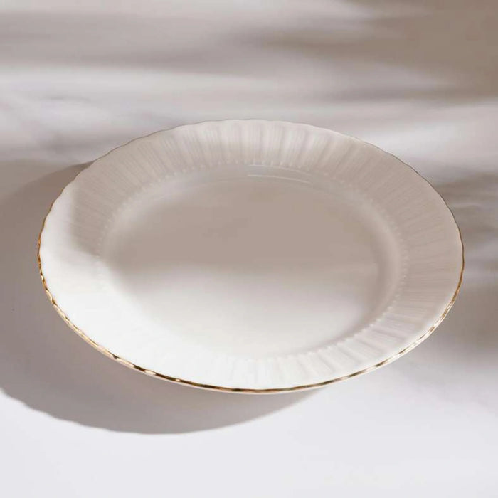 Safir Porcelain Side Plate Dia19Cm -White