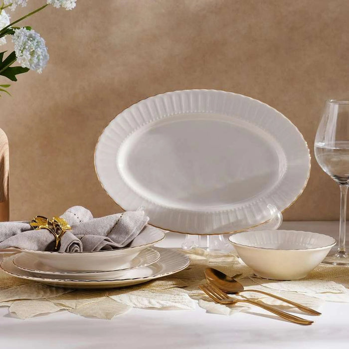 Safir Porcelain Soup Plate Dia20.5Cm -White