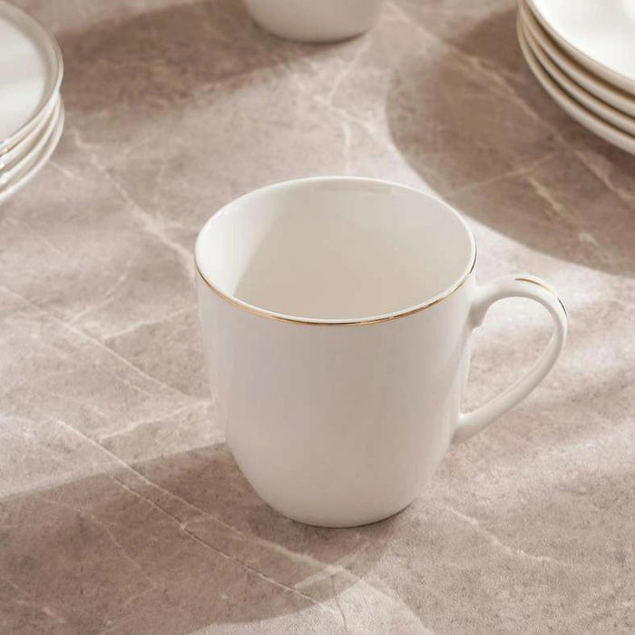 Safiya 16-Piece New Bone China Dinner Set -White Pan Home