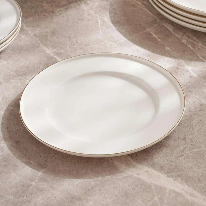 Safiya 16-Piece New Bone China Dinner Set -White Pan Home