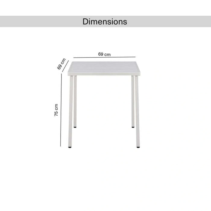 Saforaa Outdoor Dining Table - White
