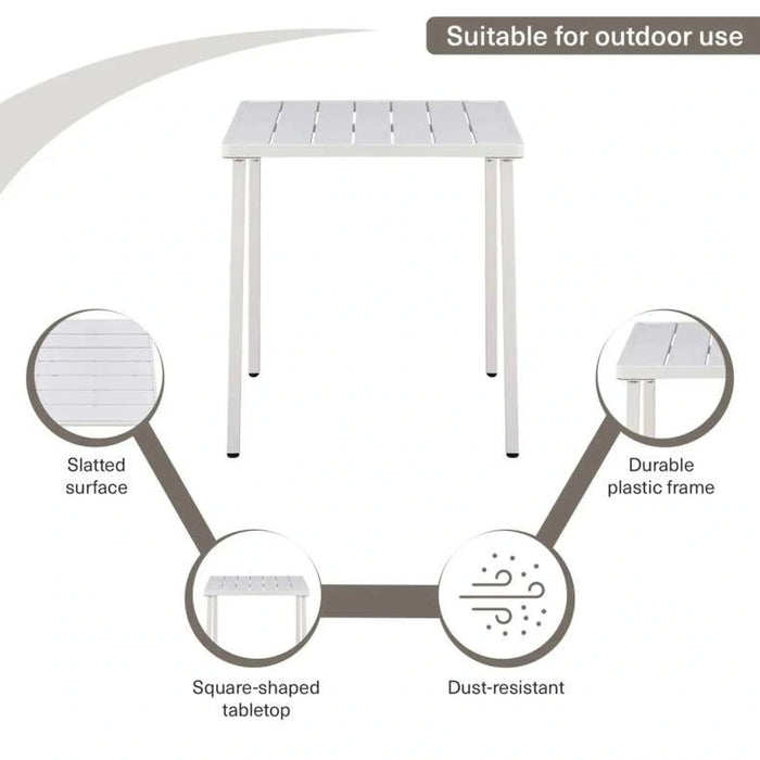 Saforaa Outdoor Dining Table - White
