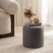 Sahara Boucle Pouf With Storage 35X35X38Cm - Grey Pan Home