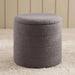 Sahara Boucle Pouf With Storage 35X35X38Cm - Grey Pan Home