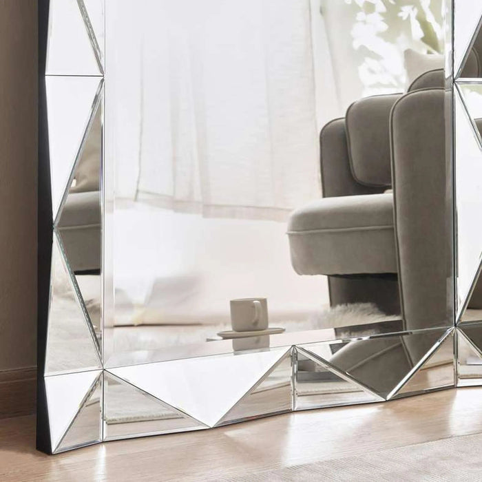 Saleen Floor Mirror 110X220Cm - Silver Pan Home