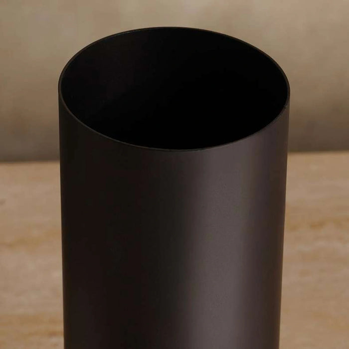 Salvador Metal Cylindrical Shape Vase 12.5X12.5X24Cm- Bronze