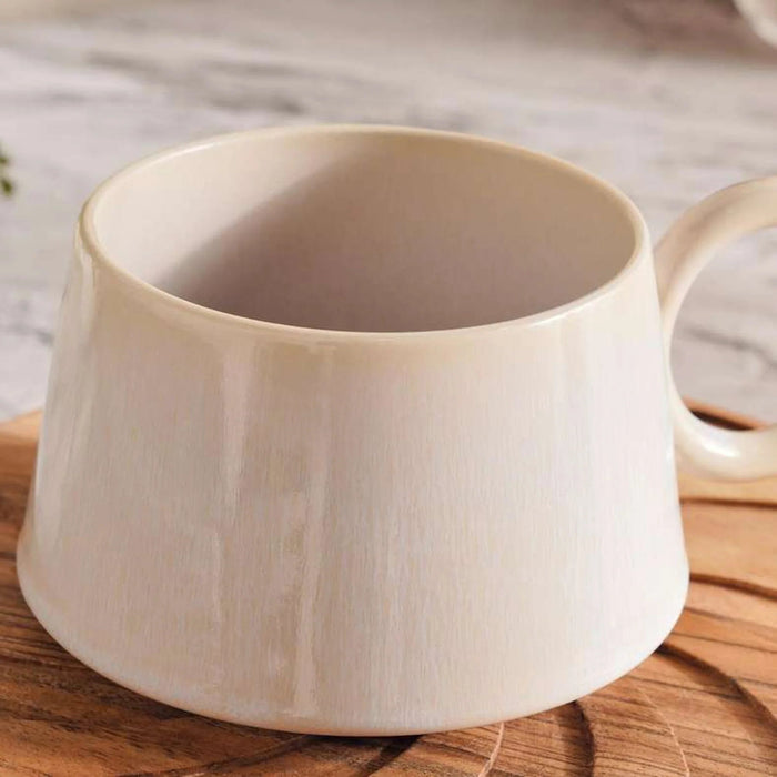 Samara Stoneware Mug 530Ml -Cream Pan Home