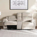 Samwise 2 Seater Recliner Sofa Console With Cup Holder - Beige Pan Home