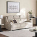 Samwise 3 Seater Recliner Sofa With Cup Holder - Beige Pan Home