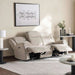 Samwise 3 Seater Recliner Sofa With Cup Holder - Beige Pan Home