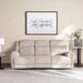 Samwise 3 Seater Recliner Sofa With Cup Holder - Beige Pan Home