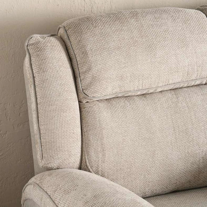 Samwise 3 Seater Recliner Sofa With Cup Holder - Beige Pan Home