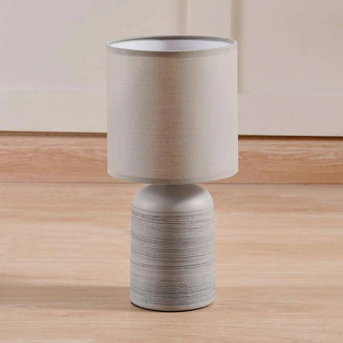 Sanada E14 Ceramic Table Lamp Dia 16X33Cm - Silver Pan Home