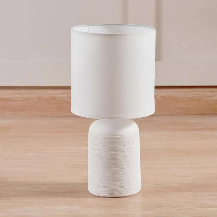 Sanada E14 Ceramic Table Lamp Dia 16X33Cm - White