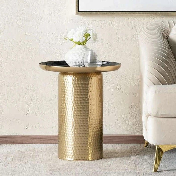 Sanadah End Table Large - Black & Gold