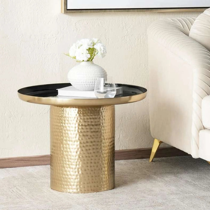 Sanadah End Table Small - Black & Gold