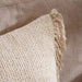 Sanctuary Linen Textured Fringed Cushion Cover - Off White Pan Home