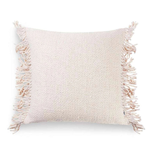 Sanctuary Linen Textured Fringed Cushion Cover - Off White Pan Home