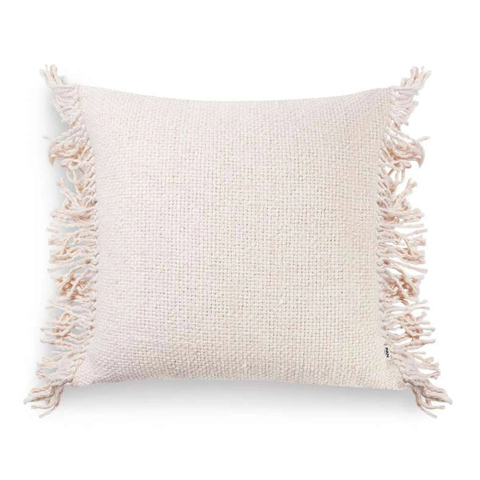 Sanctuary Linen Textured Fringed Cushion Cover - Off White Pan Home