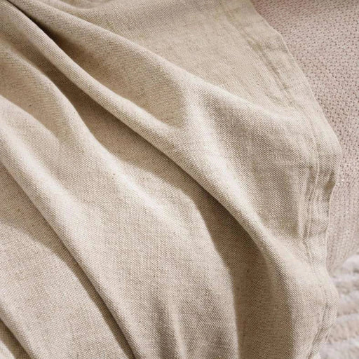 Sanctuary Linen Textured Throw 130X170Cm - Linen Pan Home