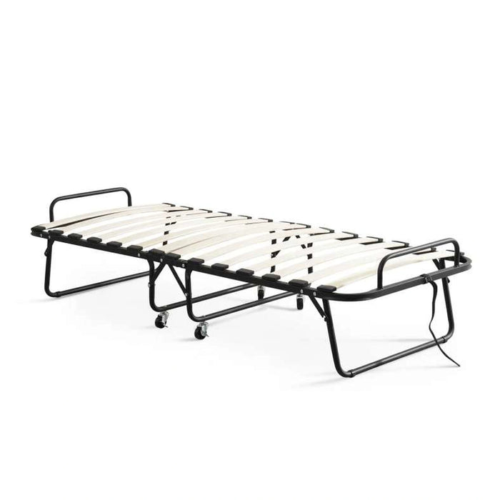 Sandler Folding Bed With Mattress - Black - Metal