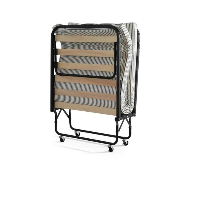 Sandler Folding Bed With Mattress - Black - Metal