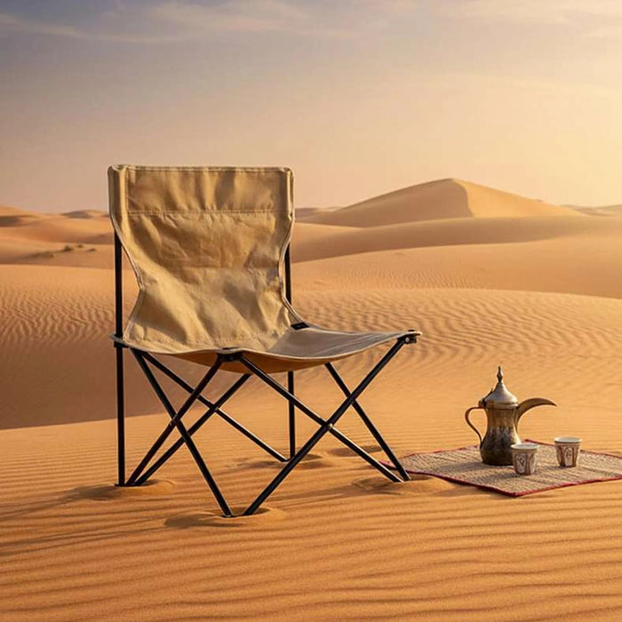 Sandsky Armless Camping Chair - Brown Pan Home