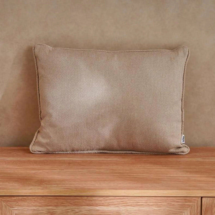 Sandstone Textured Water Repellant Outdoor Filled Cushion 45X33Cm - Taupe Pan Home