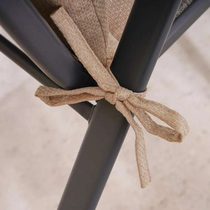 Sandstone Textured Water Repellant Outdoor Sun Lounger Seat Pad 43X114X5Cm - Taupe Pan Home