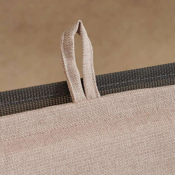 Sandstone Water Repellant Outdoor Sun Lounger Seat Pad 45X90X5Cm - Taupe Pan Home
