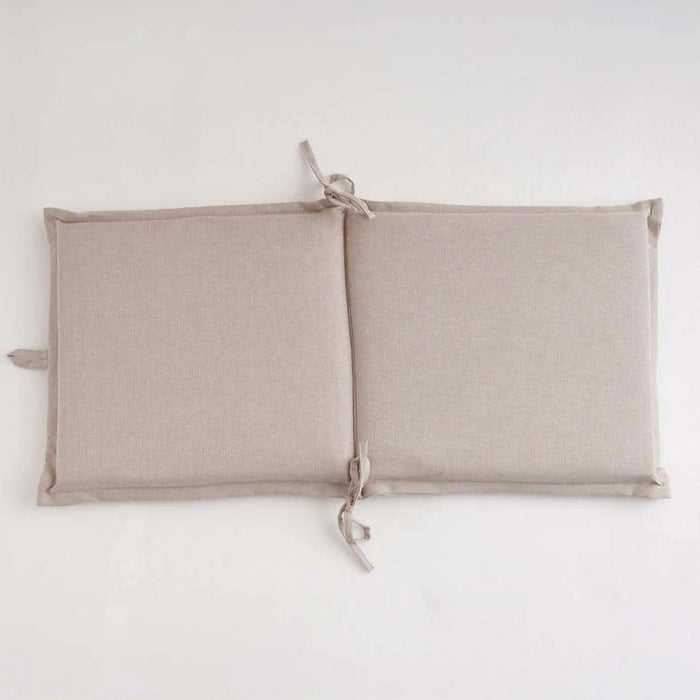 Sandstone Water Repellant Outdoor Sun Lounger Seat Pad 45X90X5Cm - Taupe Pan Home