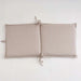 Sandstone Water Repellant Outdoor Sun Lounger Seat Pad 45X90X5Cm - Taupe Pan Home