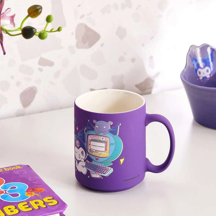Sanrio Kuromi Ceramic Cup 390Ml 12X9X10.6Cm - Purple
