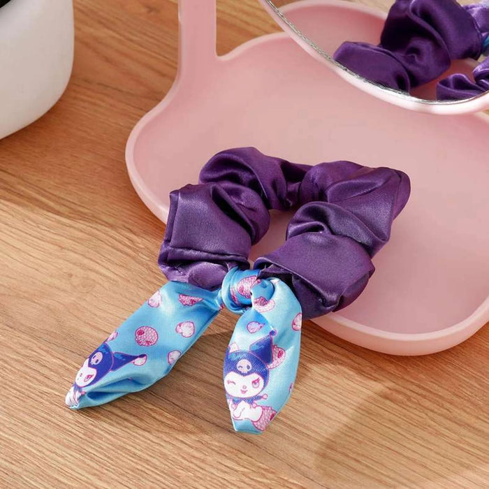 Sanrio Kuromi Printed 2 Colorway Scrunchy 9.5X18Cm - Blue/Purple