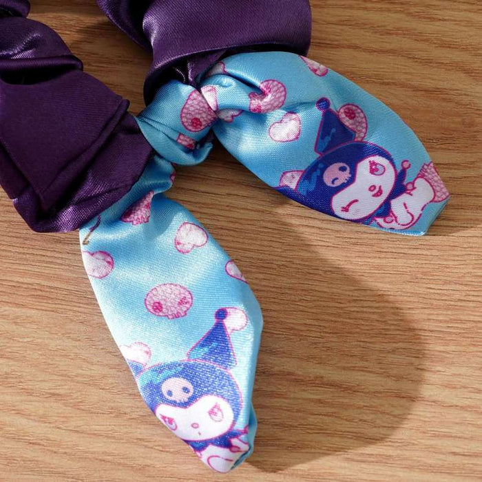 Sanrio Kuromi Printed 2 Colorway Scrunchy 9.5X18Cm - Blue/Purple