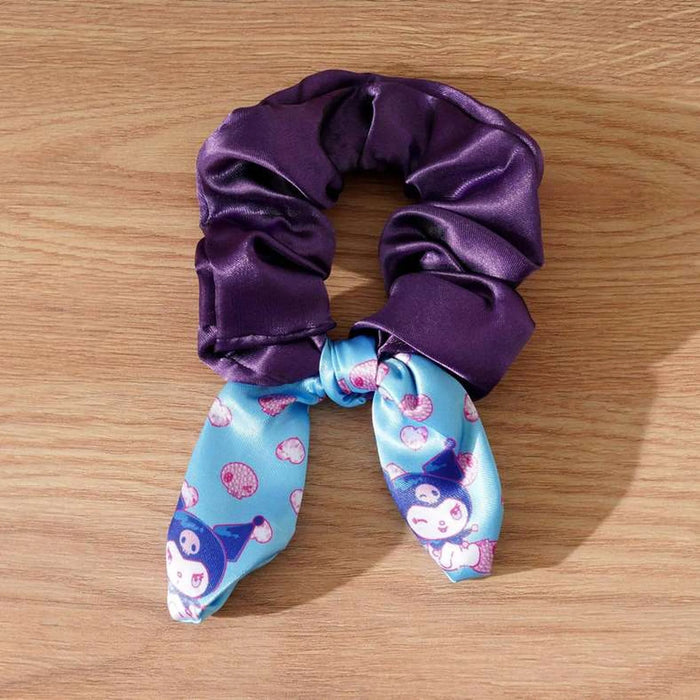Sanrio Kuromi Printed 2 Colorway Scrunchy 9.5X18Cm - Blue/Purple