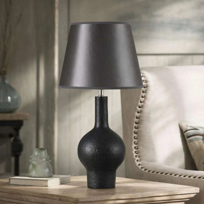 Santiago E27 Polyresin Table Lamp 37X62Cm - Black