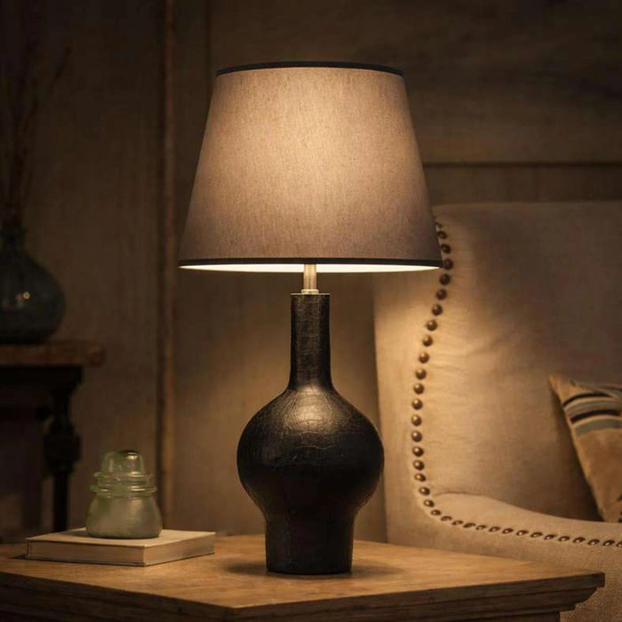 Santiago E27 Polyresin Table Lamp 37X62Cm - Black