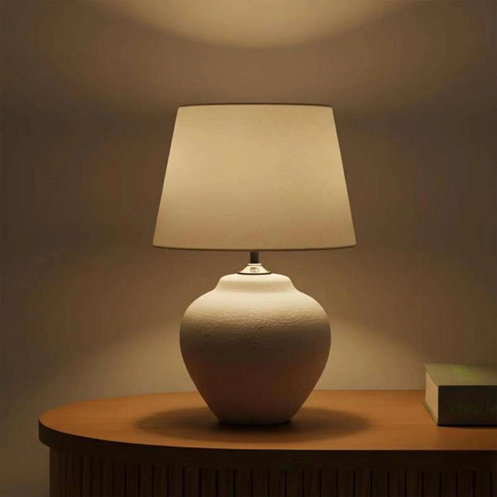 Sanvale E27 Ceramic Table Lamp 40X64Cm - White