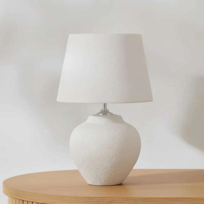 Sanvale E27 Ceramic Table Lamp 40X64Cm - White