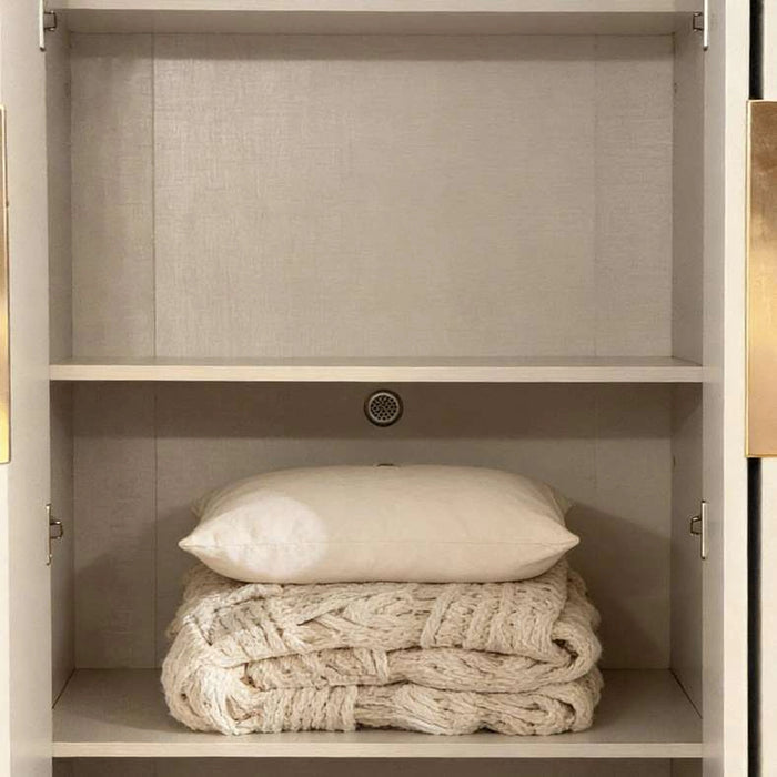 Sao Paulo 6 Door Wardrobe - Light Grey
