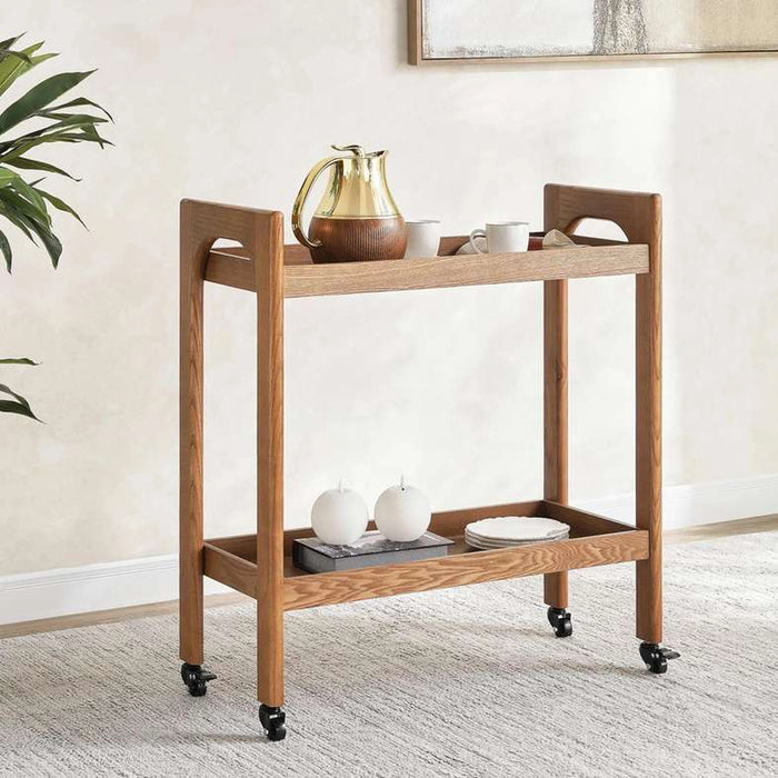 Sapphire Serving Trolley 2 Tier Wood - Brown