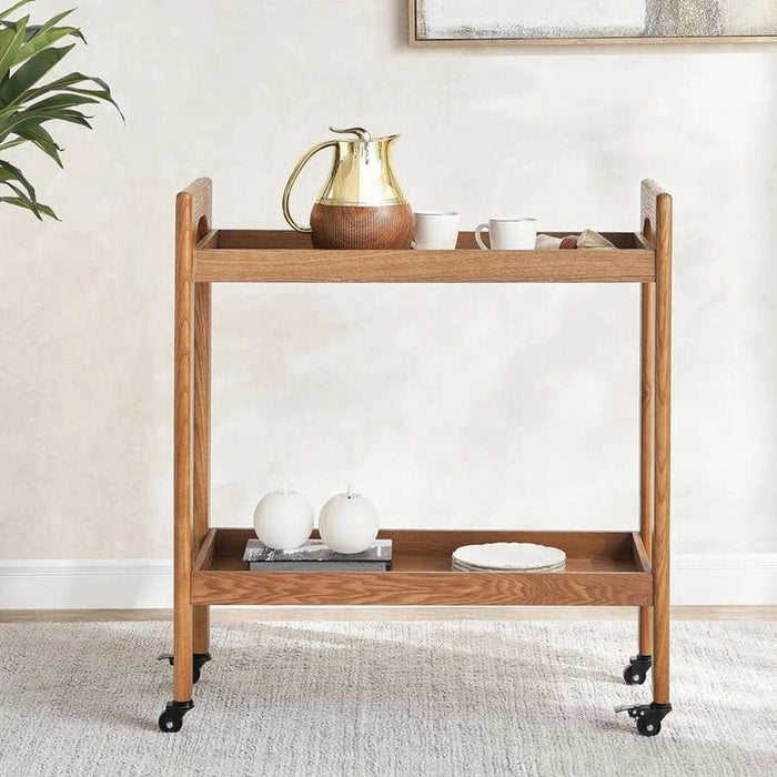 Sapphire Serving Trolley 2 Tier Wood - Brown