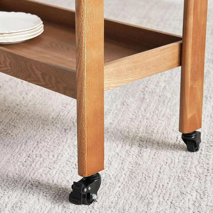 Sapphire Serving Trolley 2 Tier Wood - Brown