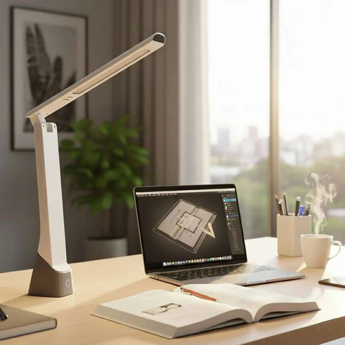 Sarabia Multi Function Rechargeable 8W Led Desk Lamp 5X6.6X26.5Cm - Grey